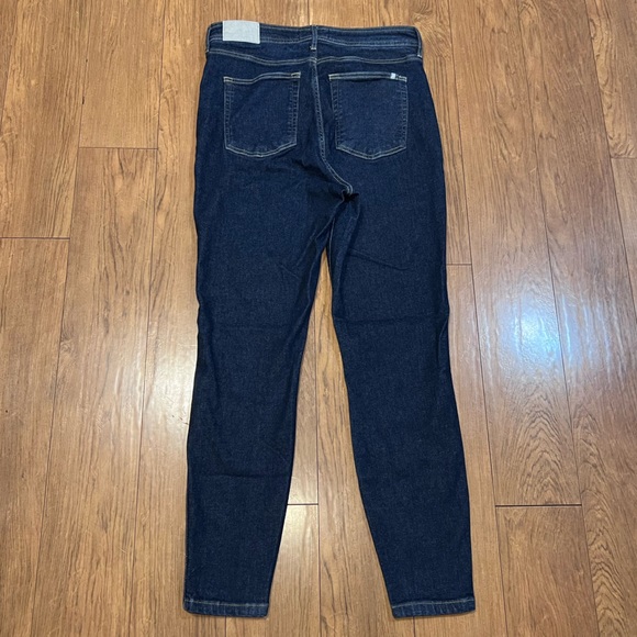Everlane “Way High” Waisted Clean Front Skinny Jeans Dark Wash Denim Sz 32 - Picture 7 of 14